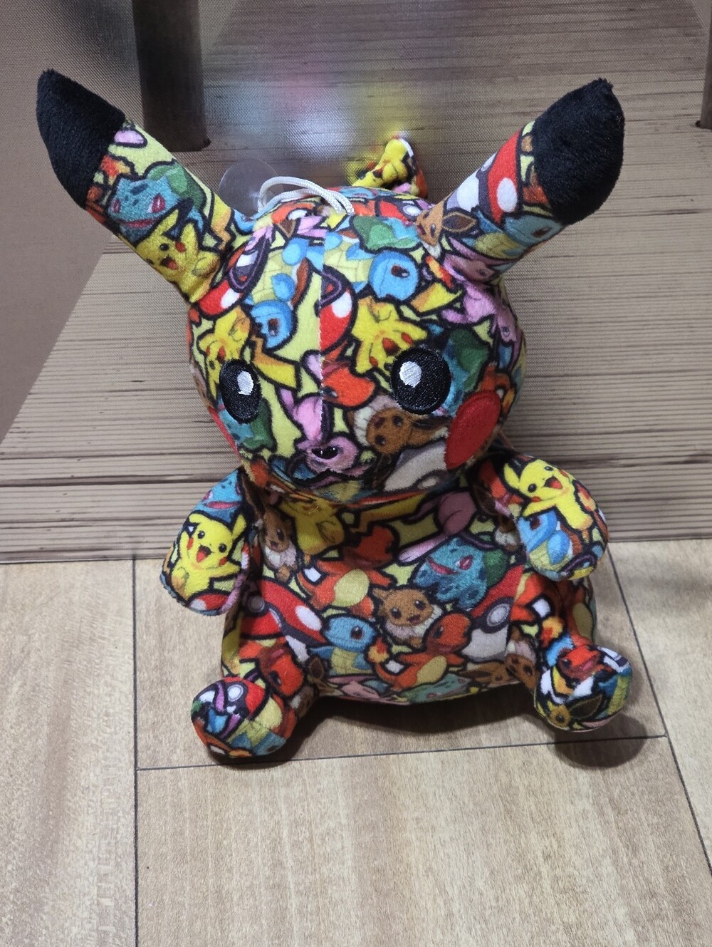Pokemon Multicolor Pikachu Plush with All-Over Character Print